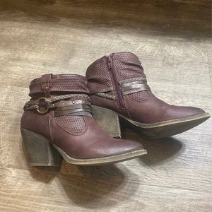 Maurices western ankle bootie